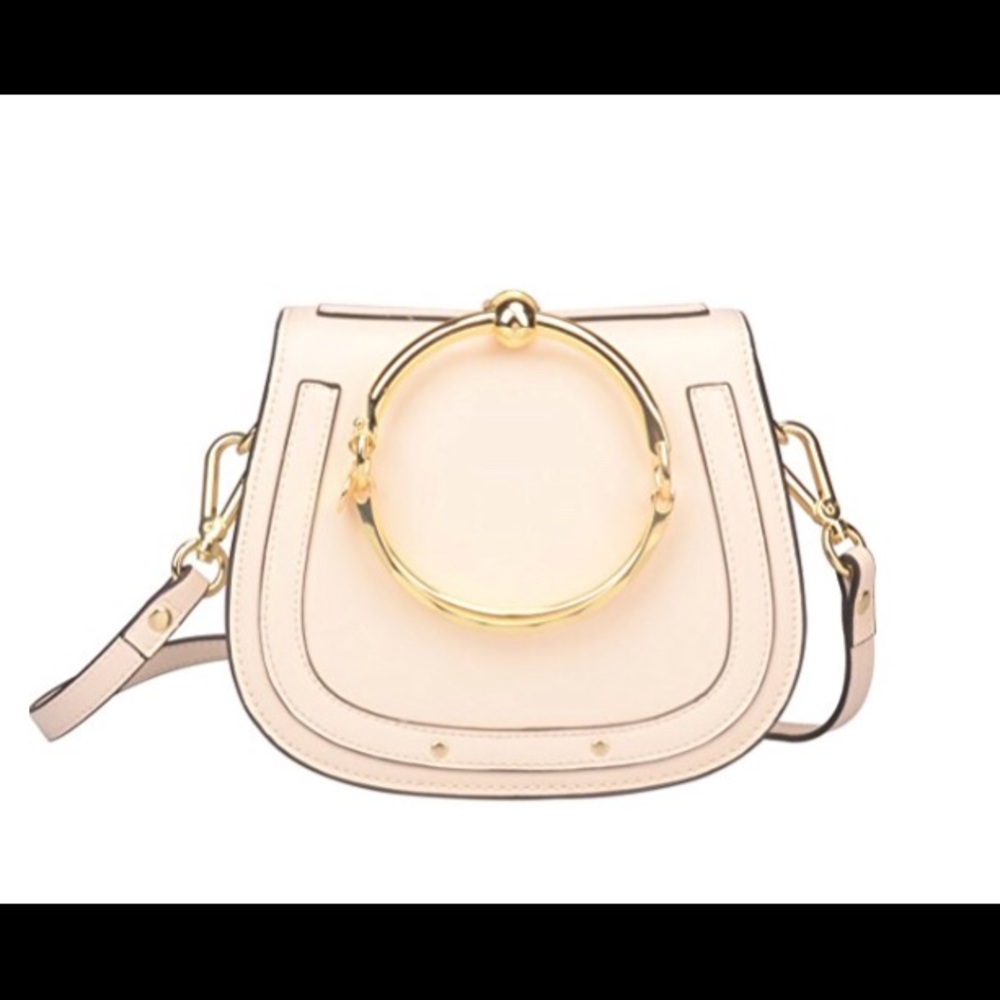 Ainifeel Women's Leather Handbag with bracelet